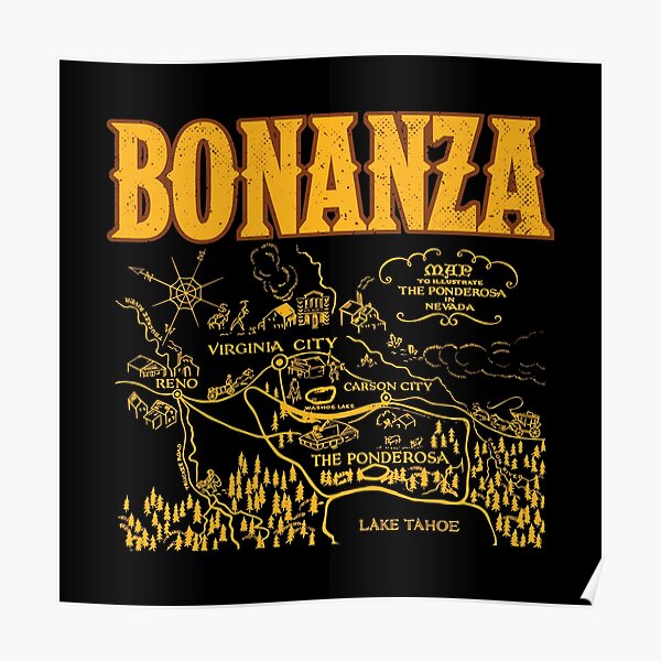 "BONANZA-KARTE" Poster von alt36 | Redbubble