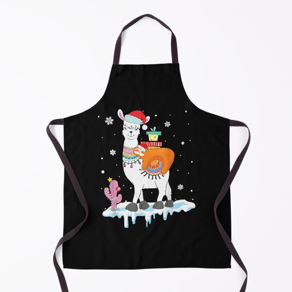 Outlet Christmas Llama Apron