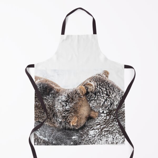 Item preview, Brown bears hug in the snow designed and sold by Ingo Gerlach.