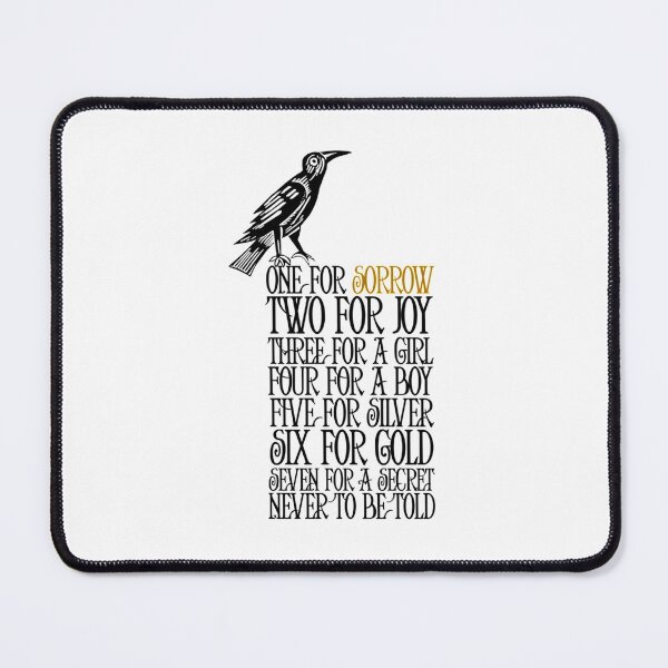Item preview, One For Sorrow Counting Crows Rhyme designed and sold by EloiseCoate.