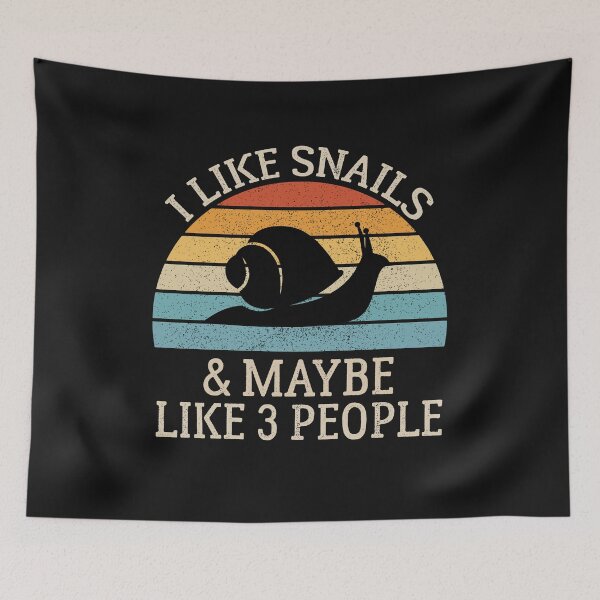 Item preview, I Like Snails and Maybe Like 3 People, Gift For Snail Lover designed and sold by AEOPIN.