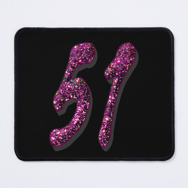 Item preview, 51st birthday anniversary - purple glitter numbers designed and sold by GlamourChick.