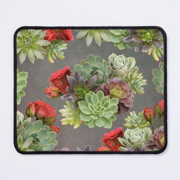 Item preview, Succulents and red roses. designed and sold by RinaMDesigns.