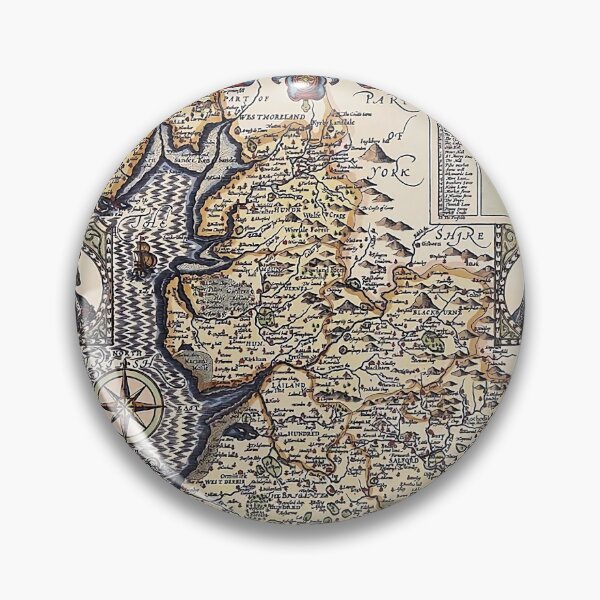 Item preview, Lake District Landscape Collection - Lancashire Pallatine John Speed 1610 designed and sold by WizardsWorld.