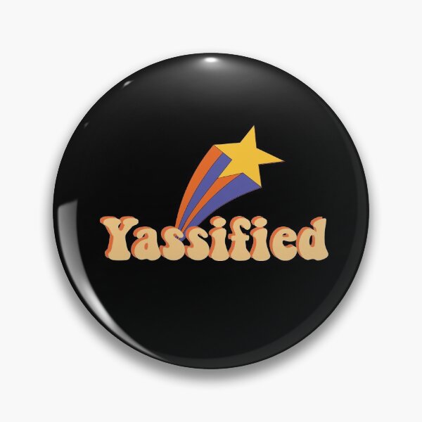 Item preview, Yassified yellow star- 70s style text designed and sold by Anxatzi.