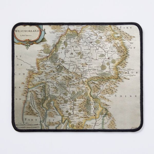 Item preview, Lake District Landscape Collection - Westmoreland Map Cumbria 1722 Morden designed and sold by WizardsWorld.