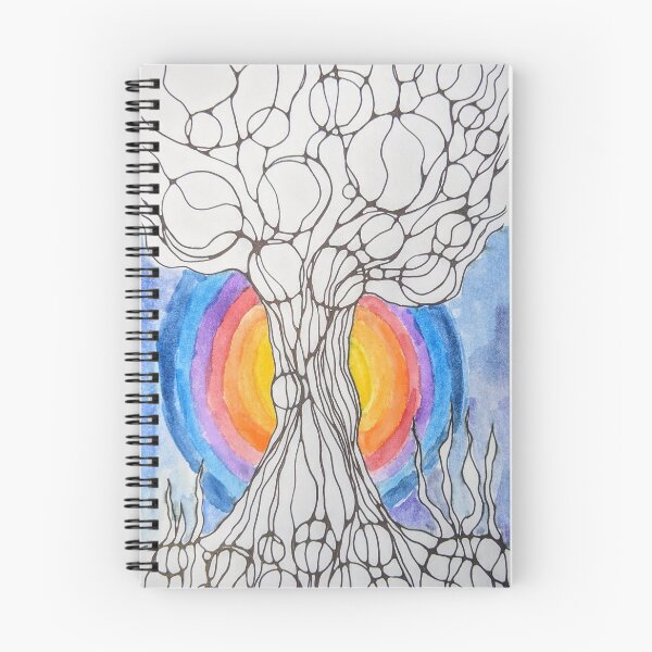 Item preview, Art Tree with colorful rainbow  designed and sold by yul4ik80.