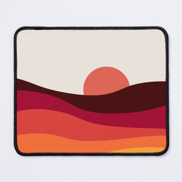 Item preview, Abstract landscape with sea at sunset designed and sold by BattaAnastasia.