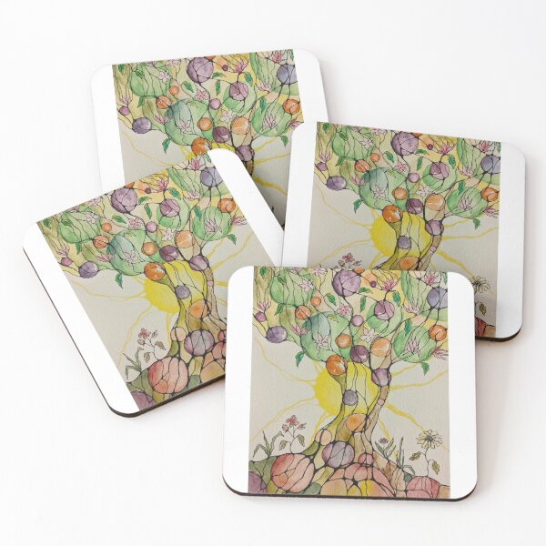 Item preview, Tree of wonders with sun, fruits and flowers designed and sold by yul4ik80.