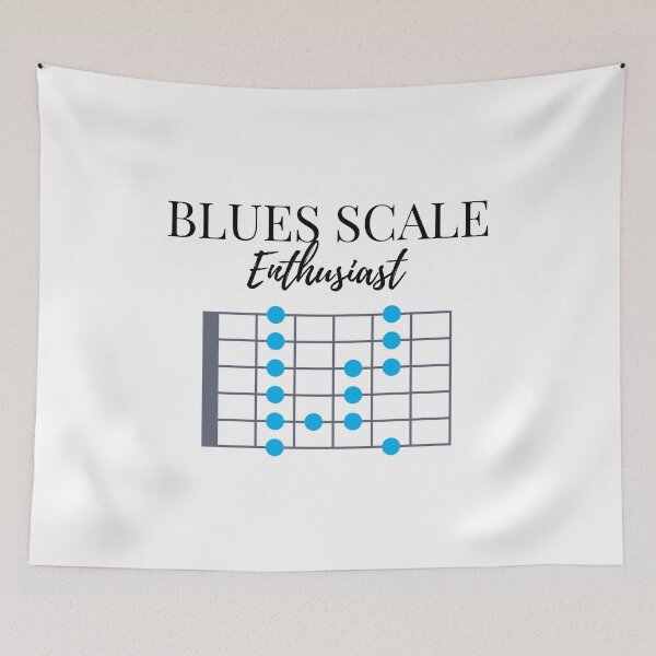 Item preview, Blues Scale Enthusiast Light Theme designed and sold by nightsworthy.