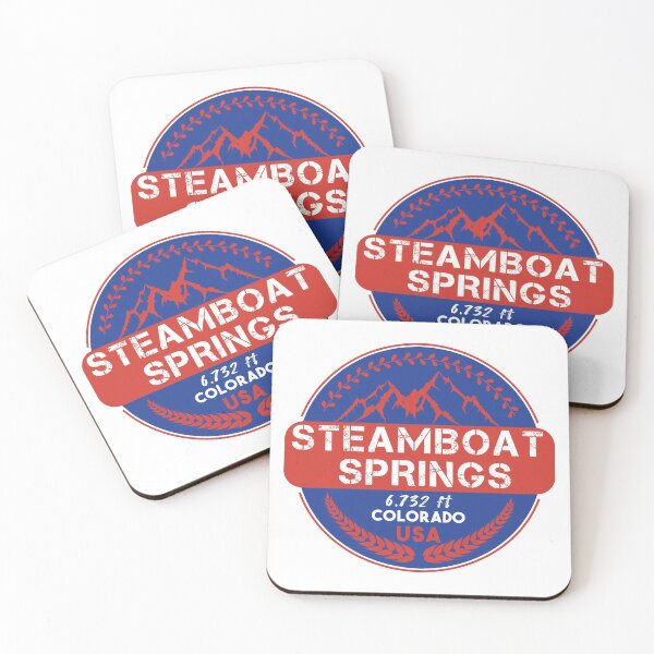 Item preview, Steamboat Springs Colorado, Skiing Mountains, Skier Snowboard, 6732 ft, Winter designed and sold by KittySSmith.