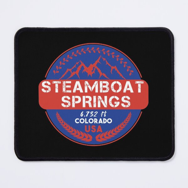 Item preview, Steamboat Springs Colorado, Skiing Mountains, Skier Snowboard, 6732 ft, Winter designed and sold by KittySSmith.