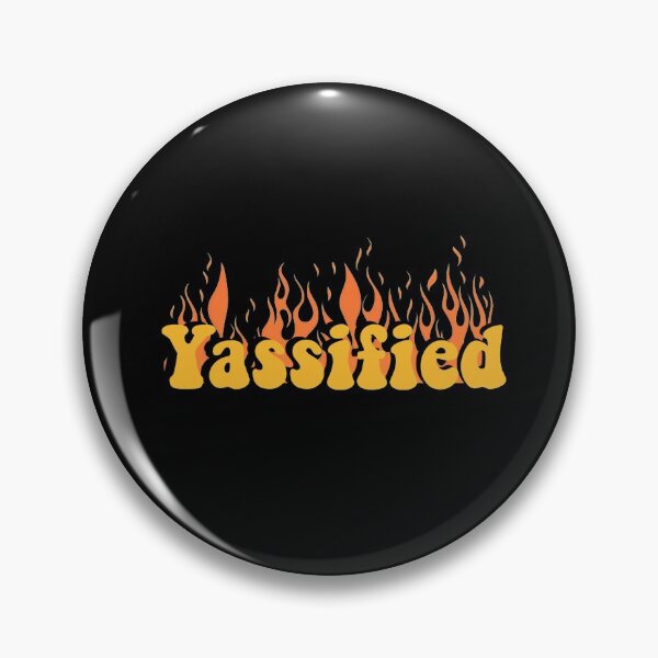 Item preview, Yassified yellow flaming- 70s style text designed and sold by Anxatzi.