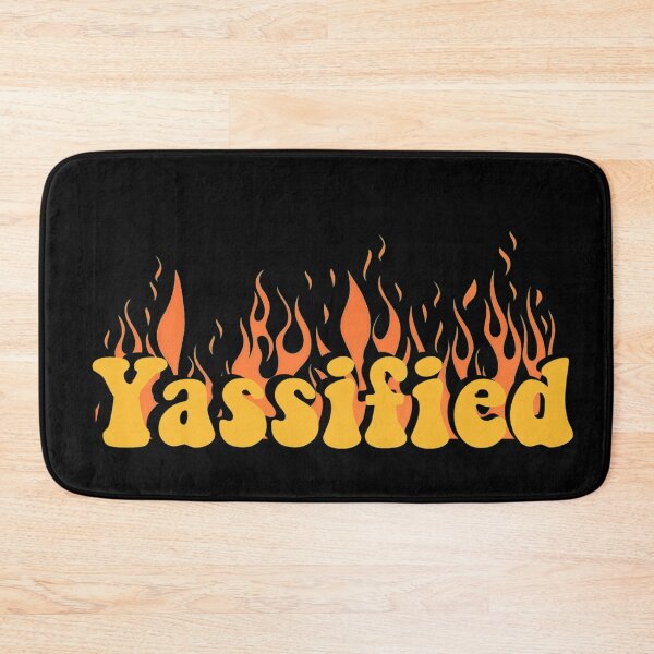 Item preview, Yassified yellow flaming- 70s style text designed and sold by Anxatzi.