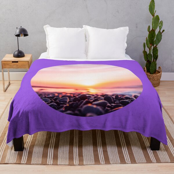 Item preview, Summer Sunset Bringing Out Shades Of Pink, Gold And Orange In The Sky, Ocean And Beach Pebbles designed and sold by EmardGeraldine.