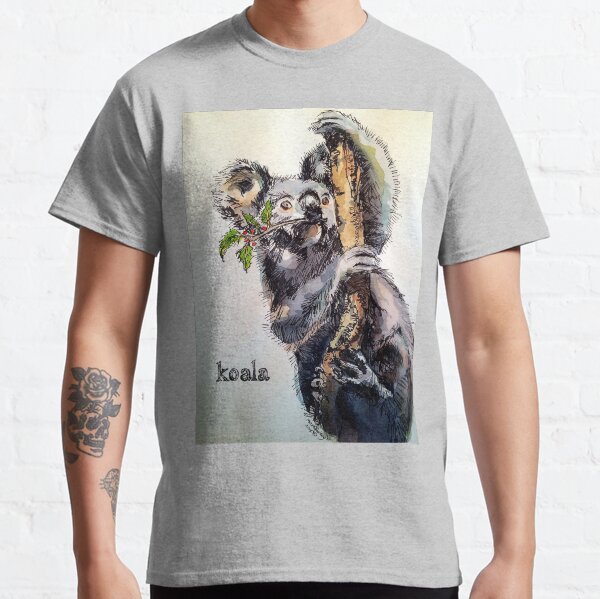 Christmas koala. Elizabeth Moore Golding© Classic T-Shirt