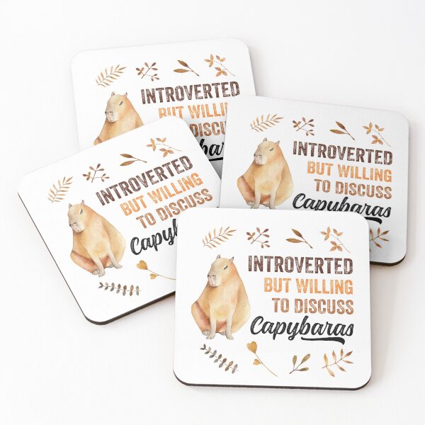 Item preview, Introverted But Willing To Discuss Capybaras designed and sold by PoeticDesign.