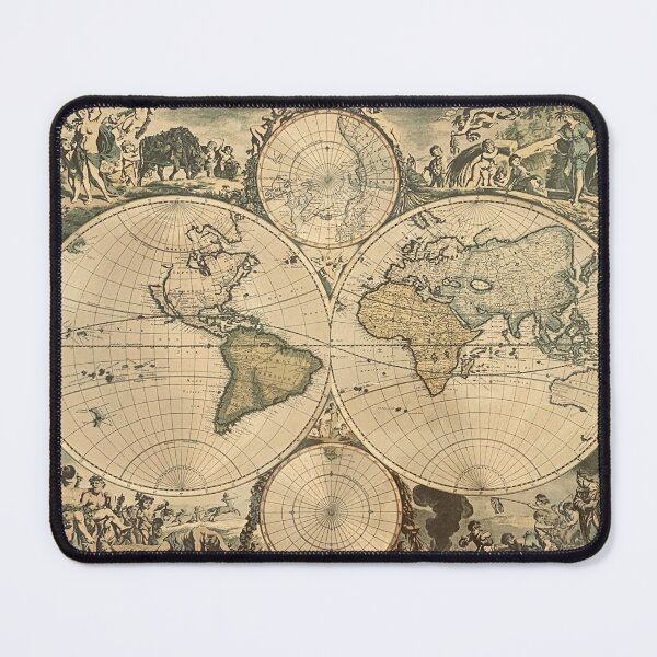 Item preview, An Old Map of the World // 1670 Edition No.2 designed and sold by Gothicrelics.