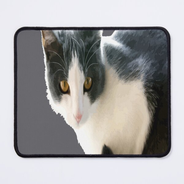 Item preview, Grey And White Tuxedo Cat Vector Art designed and sold by taiche.