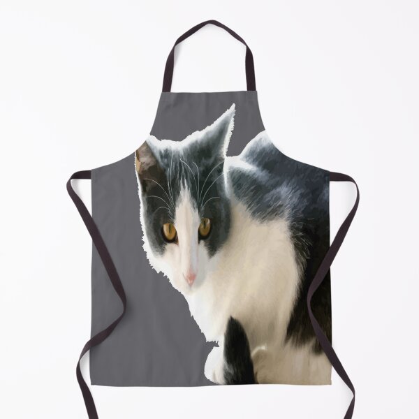Item preview, Grey And White Tuxedo Cat Vector Art designed and sold by taiche.