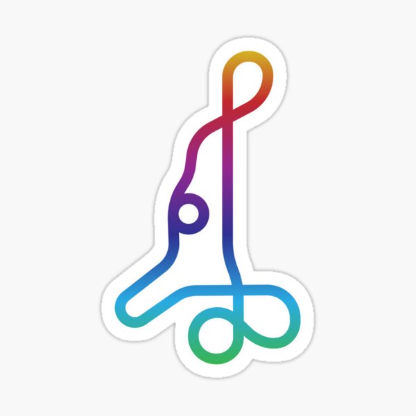 Rainbow Road Map Sticker