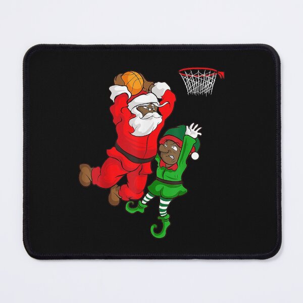 Item preview, Basketball Black African American Santa Claus Dunk Elf designed and sold by Marmion434423.