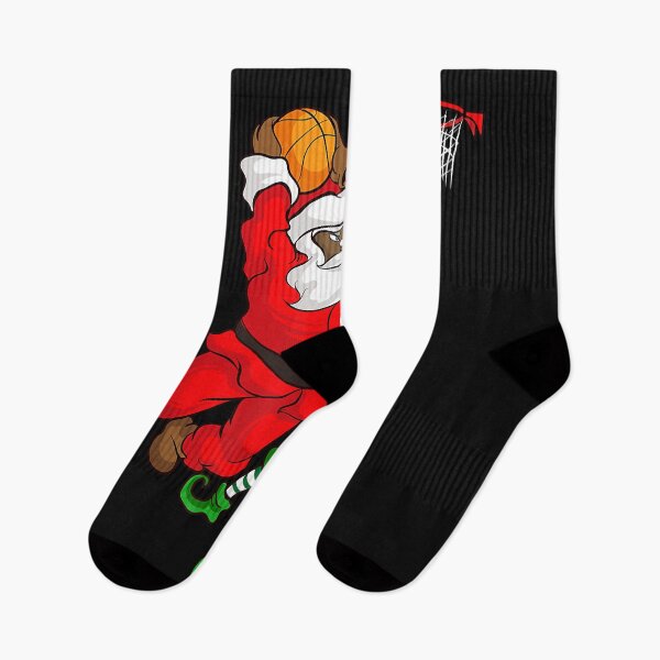 Item preview, Basketball Black African American Santa Claus Dunk Elf designed and sold by Marmion434423.