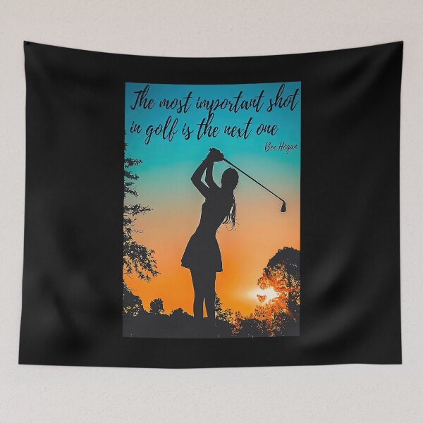 Item preview, The Most Important Shot In Golf Is The Next One - Ben Hogan - Woman Golf Player Poster Gift designed and sold by douglasNVD.