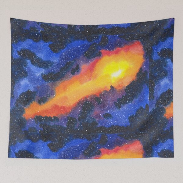 Item preview, Explosion Of A Distant Star Abstract Galaxy Painting Design designed and sold by galleasstudio.