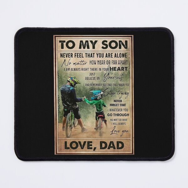 Item preview, To My Son Mountain Biking - To My Son Never Feel That You Are Alone - Mountain Biker Lovers designed and sold by douglasNVD.