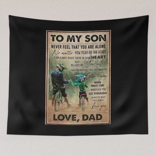 Item preview, To My Son Mountain Biking - To My Son Never Feel That You Are Alone - Mountain Biker Lovers  designed and sold by douglasNVD.