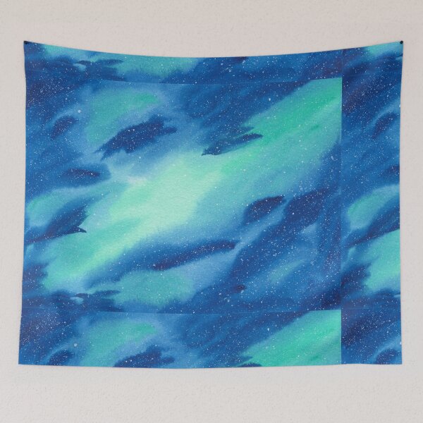 Item preview, Mint Nebulae Of Deep Space Abstract Galaxy Painting Design designed and sold by galleasstudio.