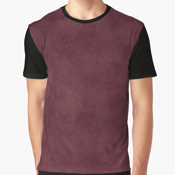 Delicate florals and fairy wings mottled paper texture in burgundy Graphic T-Shirt