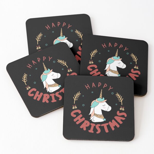 Artikelvorschau, Netter Einhorn-glücklicher Weihnachtsfeier-Cartoon, Weihnachtsgeschenk für Mädchen entworfen und verkauft von SweetbeStore.