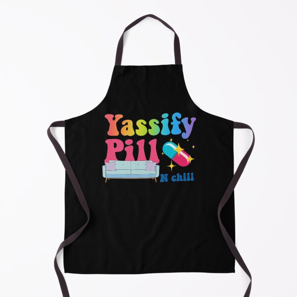 Item preview, Yassify pill and chill- rainbow 70s style text designed and sold by Anxatzi.