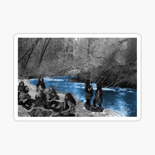 Item preview, Paleo Indian Scene from the Distant Past designed and sold by VisionQuestArts.