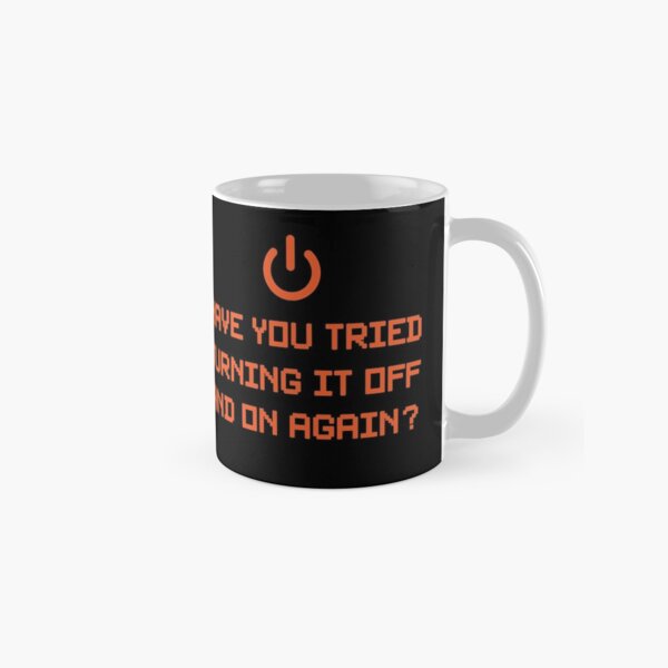 Aperçu de l'œuvre Avez-vous essayé de l'éteindre et rallumer? créée et vendue par GeeksUnique.