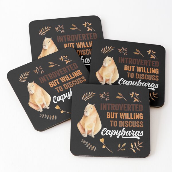 Item preview, Introverted But Willing To Discuss Capybaras (Alternative Design) designed and sold by PoeticDesign.
