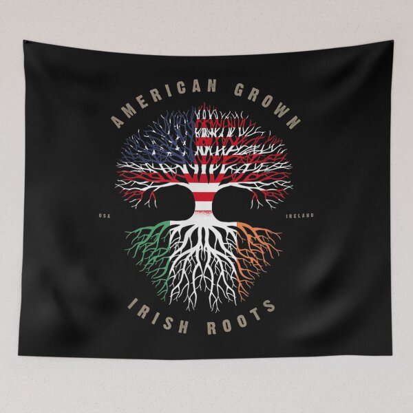 Item preview, American Grown Irish Roots Ireland Flag . . designed and sold by gillsue43.