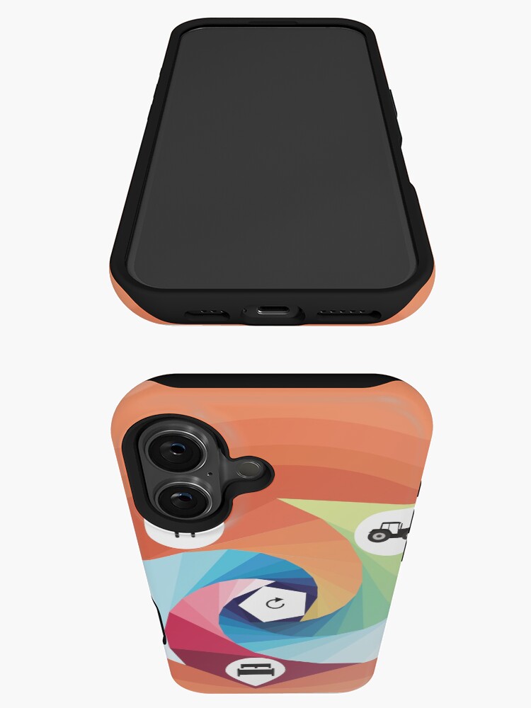 Thumbnail 3 of 4, iPhone Case, Eat Sleep Farm Repeat designed and sold by FridPix.