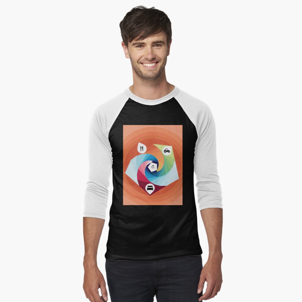 Item preview, Baseball ¾ Sleeve T-Shirt designed and sold by FridPix.