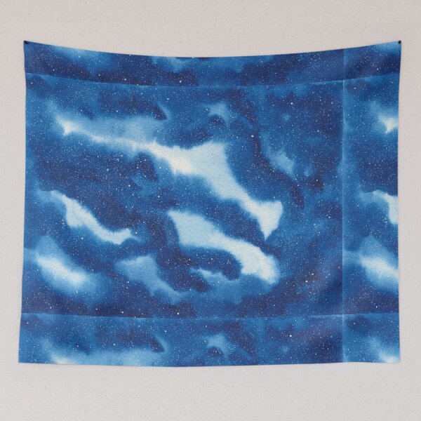 Item preview, Blue Nebulae Of Deep Space Abstract Galaxy Painting Design designed and sold by galleasstudio.