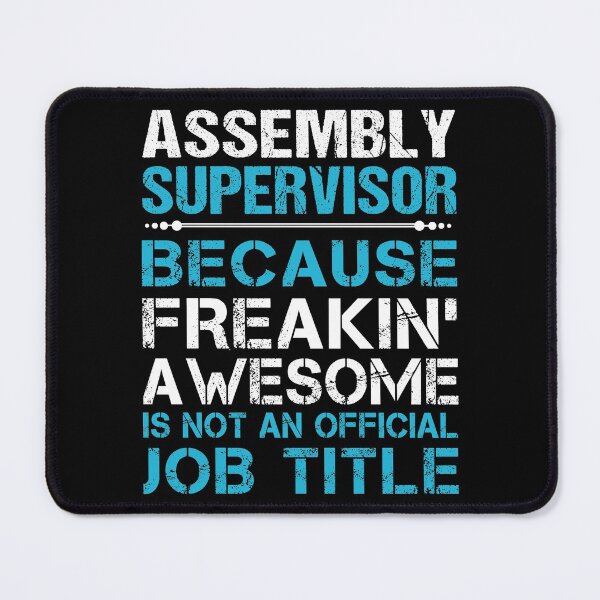 Item preview, Assembly Supervisor T Shirt - Freaking Awesome Job Gift Item Tee designed and sold by oetate4774.
