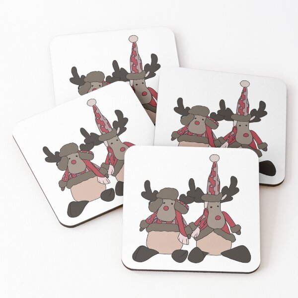 Item preview, Christmas reindeer wearing red crop top designed and sold by Bella510.