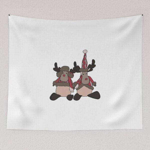 Item preview, Christmas reindeer wearing red crop top designed and sold by Bella510.