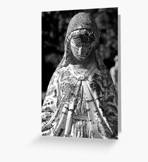 Saint Mary 1 Black and White Greeting Card