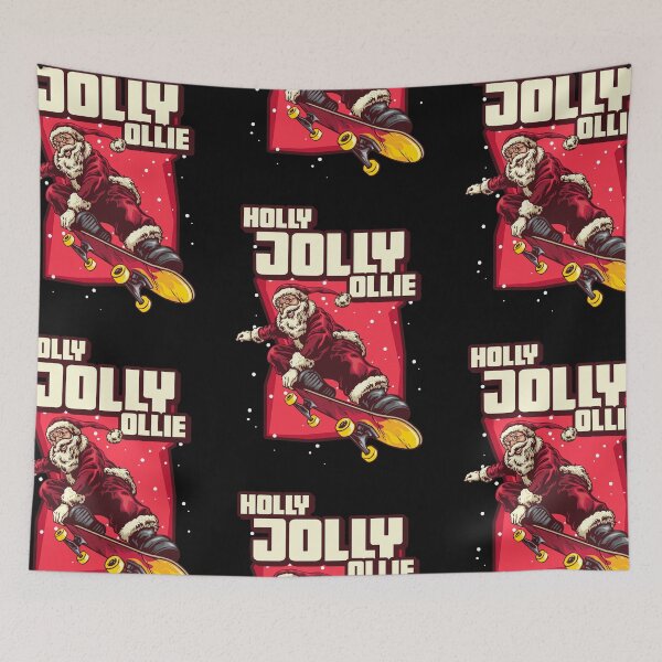 Item preview, Holly Jolly Ollie Skateboard Santa, Funny Skatepark Christmas Graphic  designed and sold by GO SHIRT-TEE.