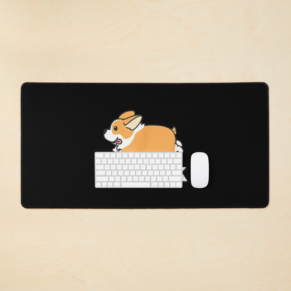 corgi desk mat