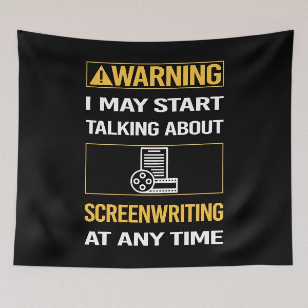 Item preview, Funny Warning Screenwriting Screenwriter designed and sold by ArydeaNoriega.