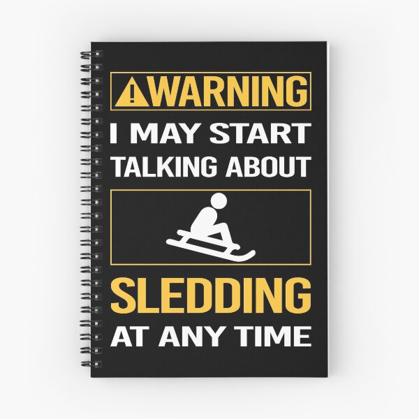Item preview, Funny Warning Sledding Sledging Sleighing designed and sold by ArydeaNoriega.